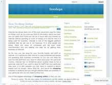 Tablet Screenshot of freeshopx.wordpress.com