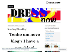 Tablet Screenshot of dressnow.wordpress.com