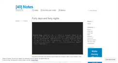 Desktop Screenshot of fortynotes.wordpress.com