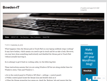 Tablet Screenshot of bowdenit.wordpress.com