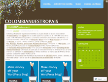 Tablet Screenshot of colombianuestropais.wordpress.com