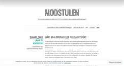 Desktop Screenshot of modstulen.wordpress.com