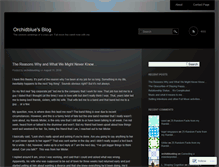 Tablet Screenshot of orchidblue.wordpress.com