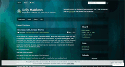 Desktop Screenshot of kellymatthews.wordpress.com