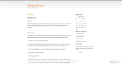 Desktop Screenshot of minhasregras.wordpress.com