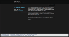Desktop Screenshot of lilixxx.wordpress.com