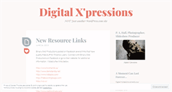 Desktop Screenshot of dxpressions.wordpress.com