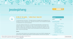Desktop Screenshot of jessieqizhang.wordpress.com