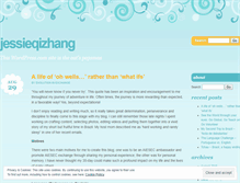 Tablet Screenshot of jessieqizhang.wordpress.com