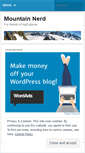 Mobile Screenshot of mountainnerd.wordpress.com