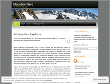 Tablet Screenshot of mountainnerd.wordpress.com
