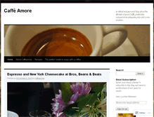 Tablet Screenshot of caffeamore.wordpress.com