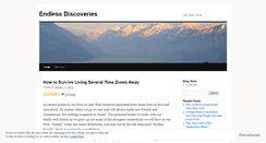 Desktop Screenshot of endlessdiscoveries.wordpress.com