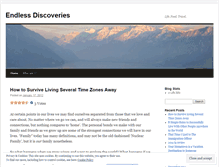 Tablet Screenshot of endlessdiscoveries.wordpress.com