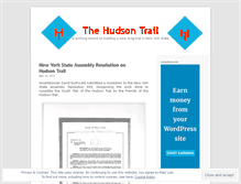 Tablet Screenshot of hudsontrail.wordpress.com