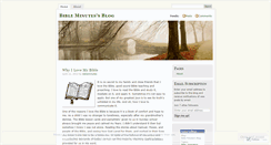 Desktop Screenshot of bibleminutes.wordpress.com