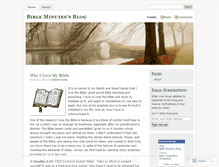 Tablet Screenshot of bibleminutes.wordpress.com