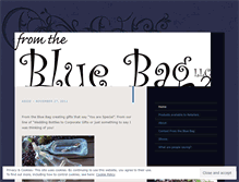 Tablet Screenshot of fromthebluebag.wordpress.com
