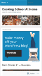 Mobile Screenshot of cookingschoolathome.wordpress.com