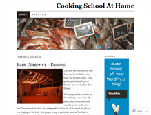 Tablet Screenshot of cookingschoolathome.wordpress.com