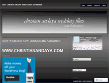 Tablet Screenshot of christianandaya.wordpress.com