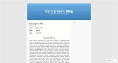 Desktop Screenshot of celicarose.wordpress.com