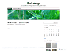 Tablet Screenshot of mackasaga.wordpress.com