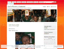 Tablet Screenshot of growingalibrary.wordpress.com