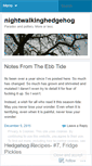Mobile Screenshot of nightwalkinghedgehog.wordpress.com