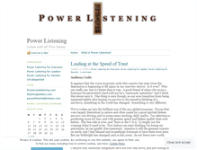 Tablet Screenshot of powerlistening.wordpress.com