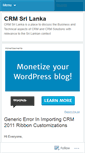 Mobile Screenshot of crmlk.wordpress.com