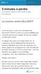 Mobile Screenshot of 5minutesaperdre.wordpress.com