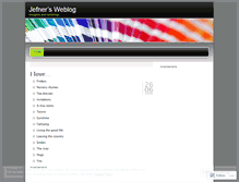 Tablet Screenshot of jefner.wordpress.com