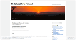 Desktop Screenshot of mediahusetnova.wordpress.com