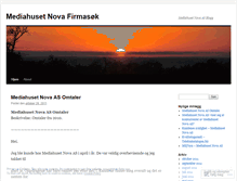 Tablet Screenshot of mediahusetnova.wordpress.com