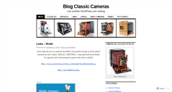 Desktop Screenshot of classicameras.wordpress.com