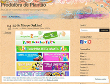 Tablet Screenshot of produtoradeplantao.wordpress.com