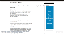 Desktop Screenshot of eyedrum.wordpress.com