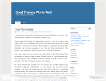 Tablet Screenshot of goodtherapyworkswell.wordpress.com