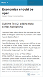 Mobile Screenshot of opensourceeconomics.wordpress.com