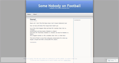 Desktop Screenshot of nobodysfootball.wordpress.com