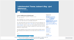 Desktop Screenshot of latterkonsulent.wordpress.com