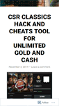 Mobile Screenshot of csrclassicshack2014.wordpress.com