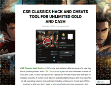 Tablet Screenshot of csrclassicshack2014.wordpress.com