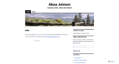 Desktop Screenshot of alissajohnson.wordpress.com