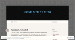 Desktop Screenshot of insidestefansmind.wordpress.com