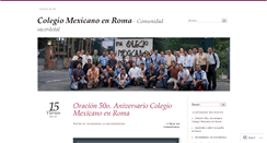 Desktop Screenshot of colmexroma.wordpress.com