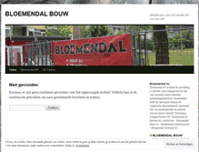 Tablet Screenshot of bloemendalbouw.wordpress.com