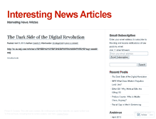 Tablet Screenshot of interestingnewsarticles.wordpress.com