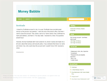 Tablet Screenshot of moneybabble.wordpress.com